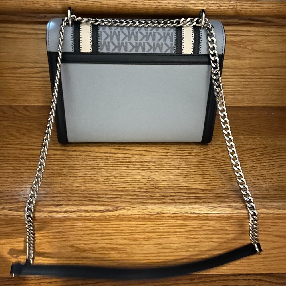 Michael Kors Whitney Medium Color-Block and Signature Logo Shoulder Bag